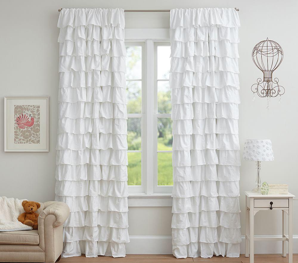 Ruffle Blackout Curtain Pottery Barn Kids