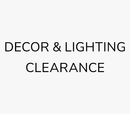 Decor & Lighting Clearance