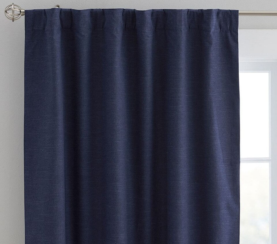 Evelyn Linen Blend Blackout Curtain