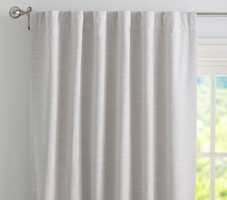 Evelyn Linen Blend Blackout Curtain