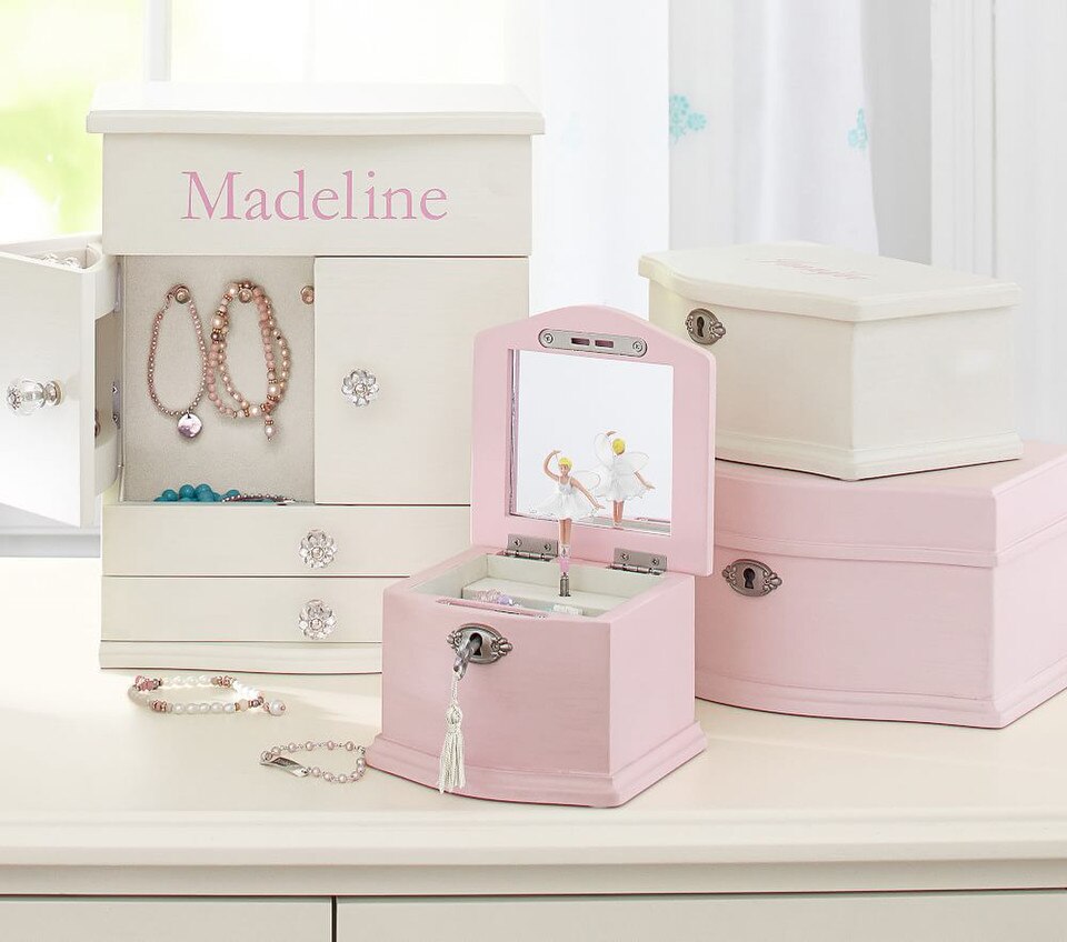 White Abigail Jewellery Box Collection