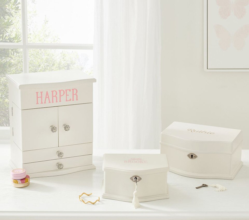 White Abigail Jewellery Box Collection