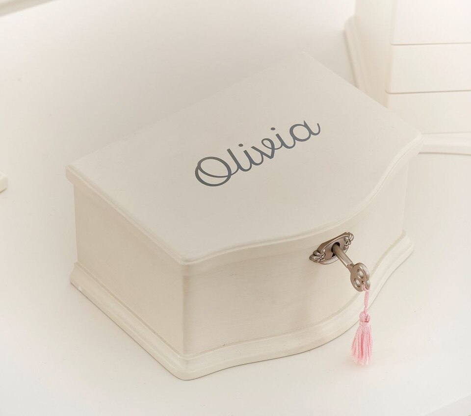 White Abigail Jewellery Box Collection