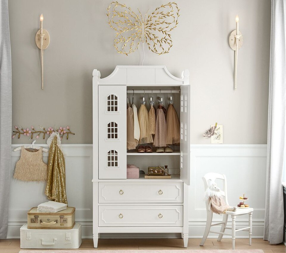 Ava Regency Dollhouse Armoire (89 cm w x 51 cm d)