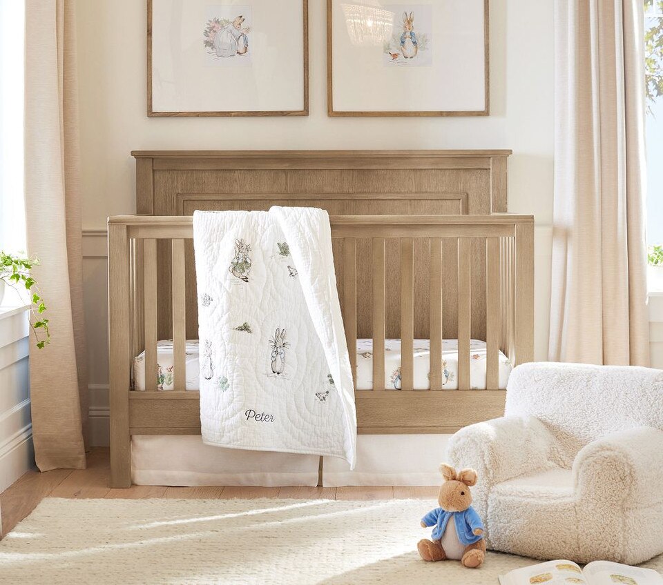 Peter Rabbitâ„¢ Organic Cot Fitted Sheet | Pottery Barn Kids AU