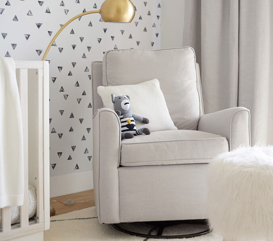 Bedford Swivel Glider & Ottoman