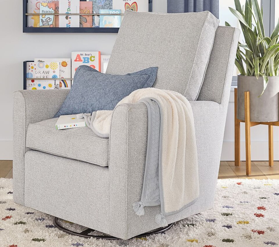 Bedford Swivel Glider & Ottoman