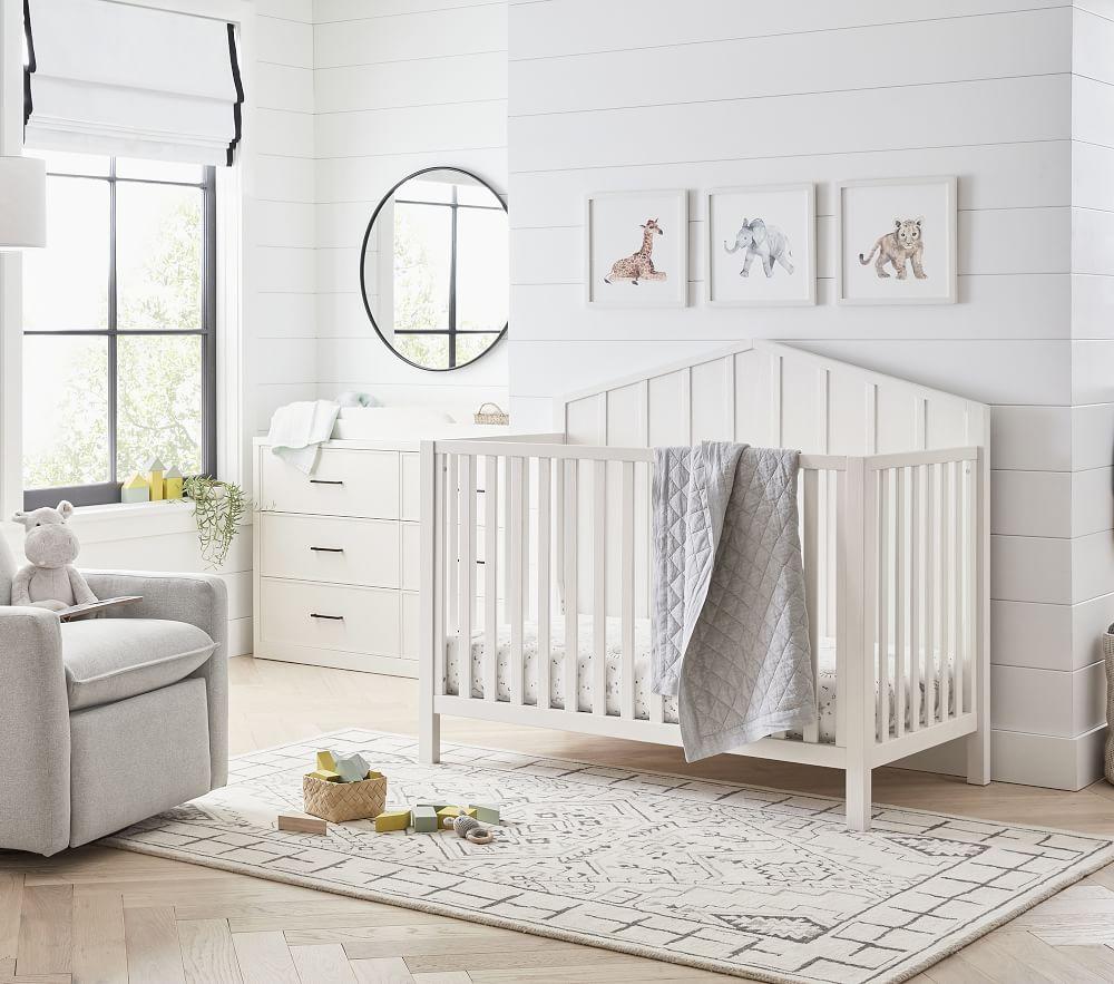 HOT Grey Pottery Barn Kids White Crib Grey Pottery Barn Kids