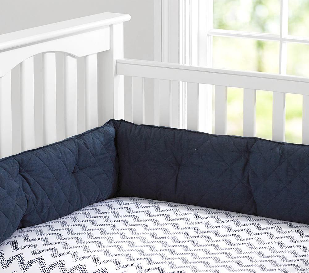 pottery barn cot bumper