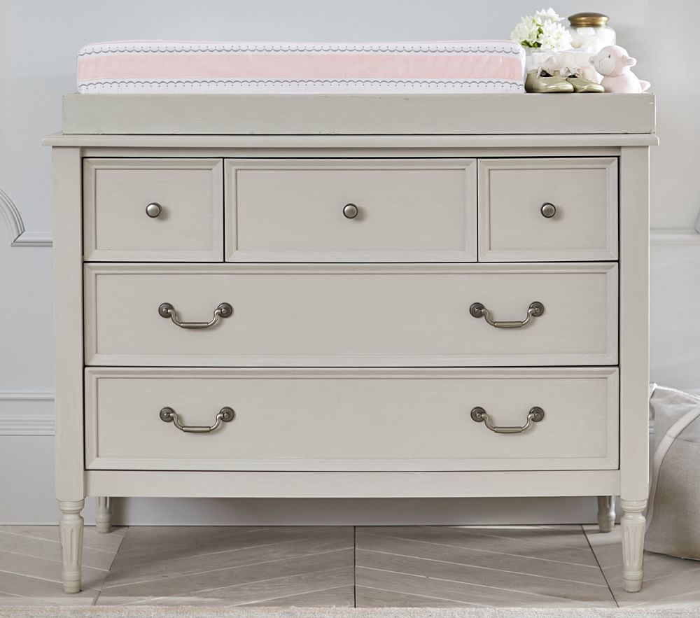 pottery barn changing table topper