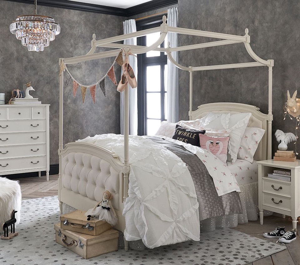 Blythe Tufted Canopy Bed