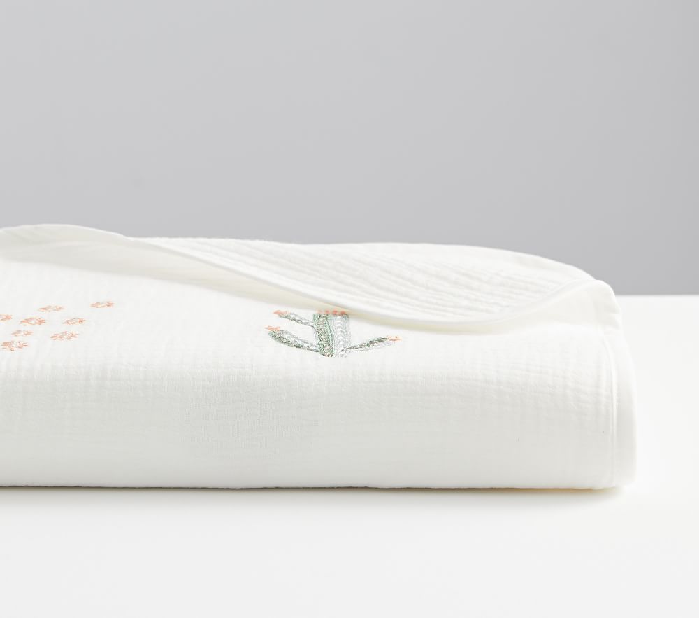 cactus muslin blanket