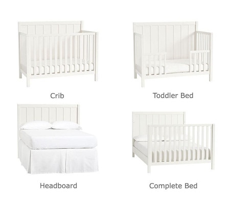 Camp 4 In 1 Convertible Cot Simply White Pottery Barn Kids