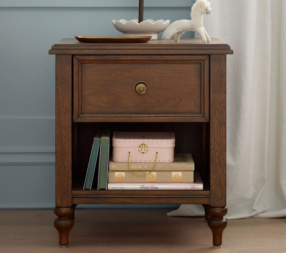 Chris Loves Julia Turned Wood Bedside Table