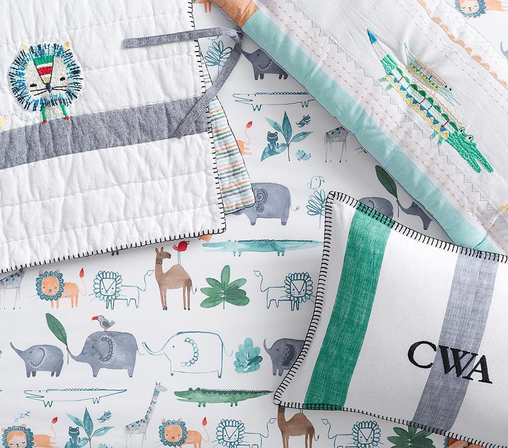 stitch nursery bedding