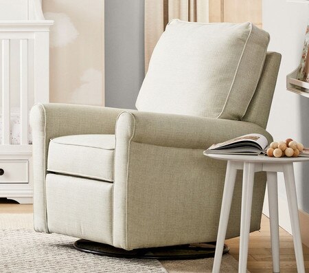 Comfort Small Spaces Swivel Glider Recliner Pottery Barn Kids