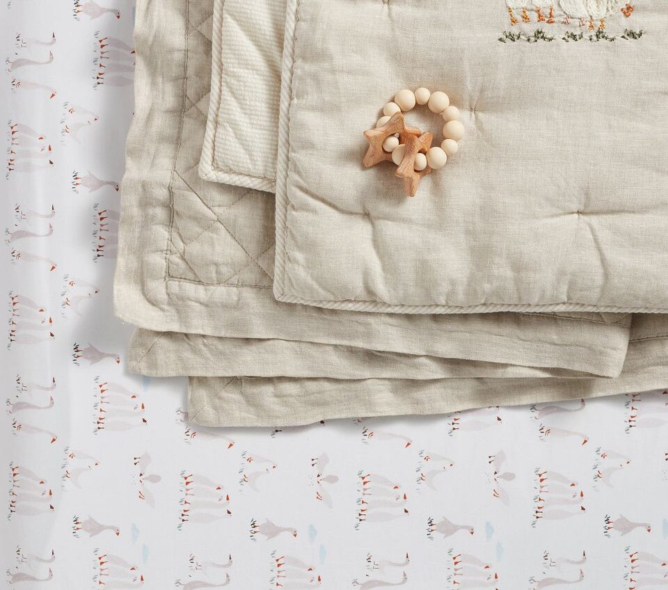 Darby Duckling Organic Cot Fitted Sheet