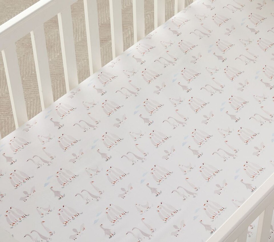 Darby Duckling Organic Cot Fitted Sheet