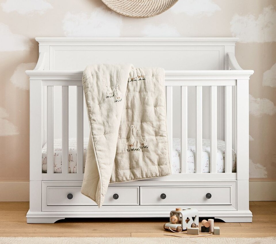 Darby Duckling Organic Cot Fitted Sheet