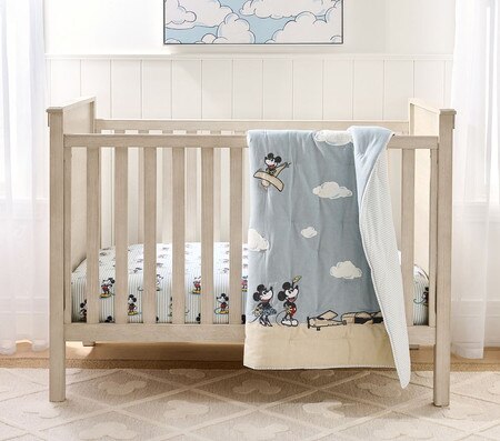Disney Home x Sanderson Mickey Mouse Clouds Baby Bed Linen