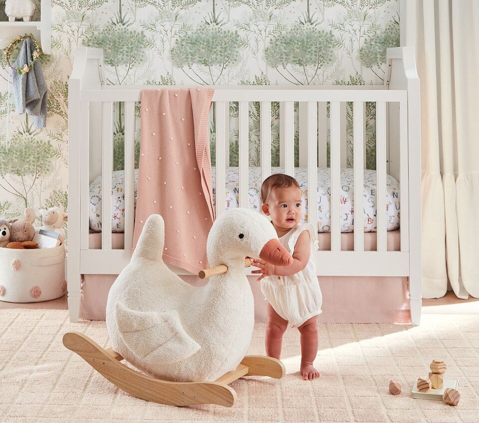 Duckling Plush Nursery Rocker