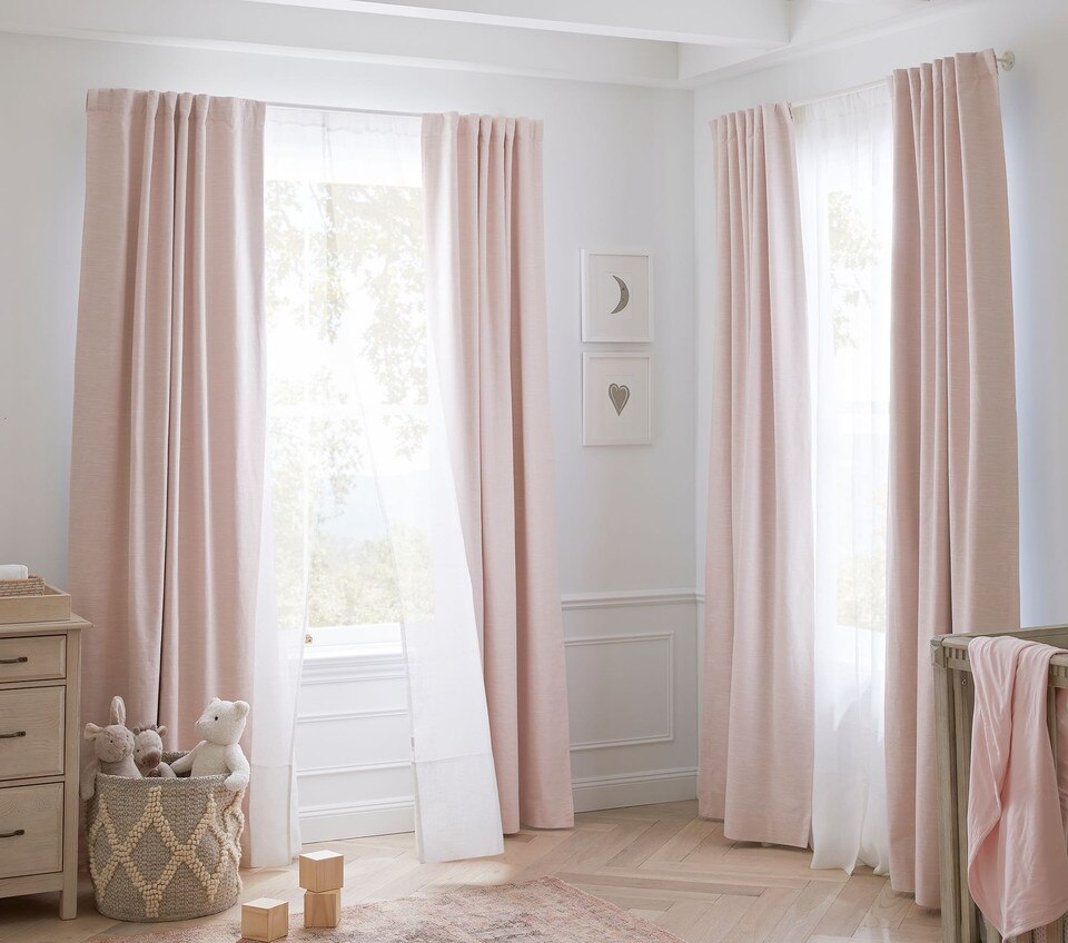 Evelyn Linen Blend Blackout Curtain