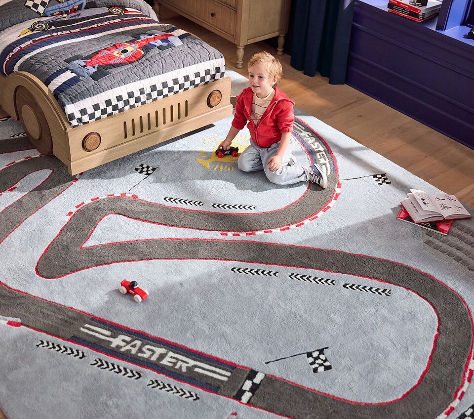 Formula 1® Play Rug | Pottery Barn Kids Australia