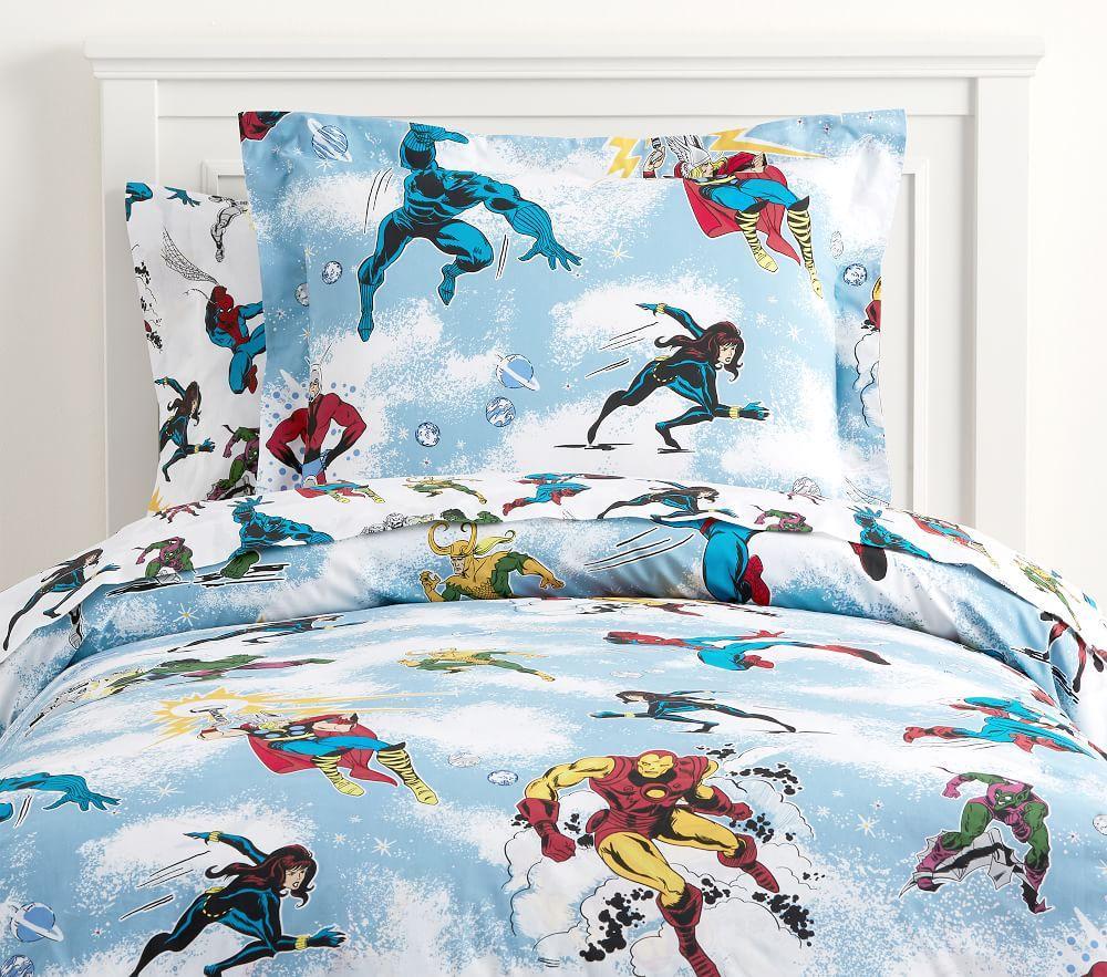 pottery barn marvel bedding