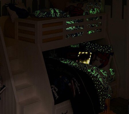 Glow In The Dark Marvel Heroes Sheet Set Pottery Barn Kids Au