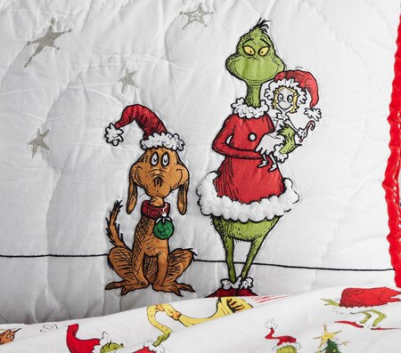 Pigiama Per Bambini Pottery Barn Dr. Seuss Il Grinch – 2 Pezzi In Cotone Biologico, Maniche Lunghe