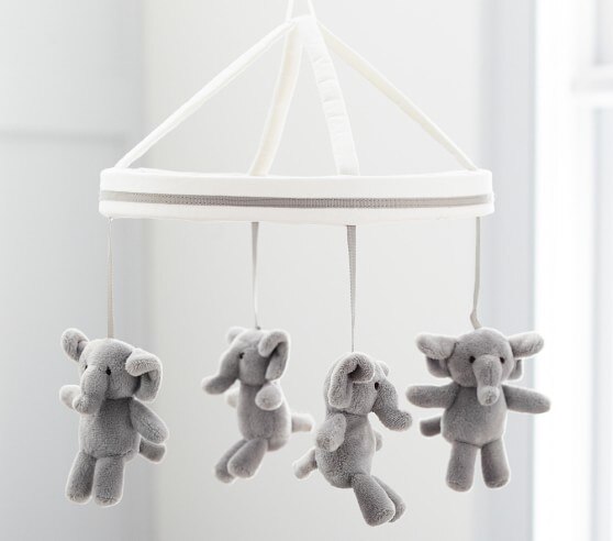 pottery barn lamb mobile