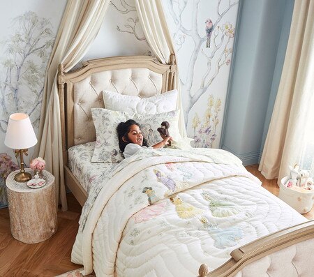 Furniture Designer Girls Bedding Children Princess Sheet Set Duvet