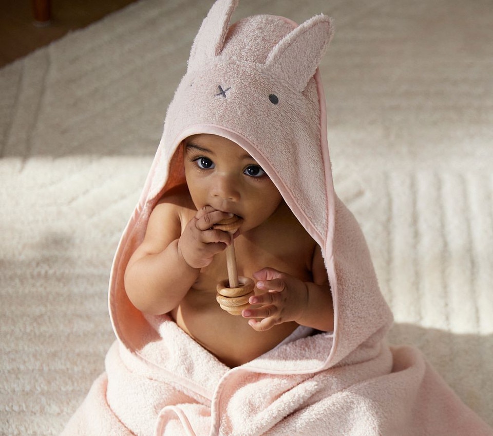 Super Soft Animal Baby Bath Wrap & Washcloth Set