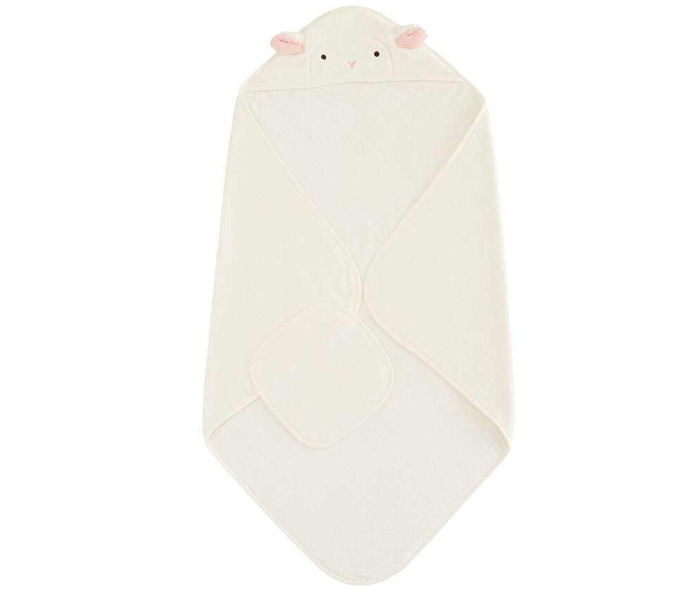 Super Soft Animal Baby Bath Wrap & Washcloth Set