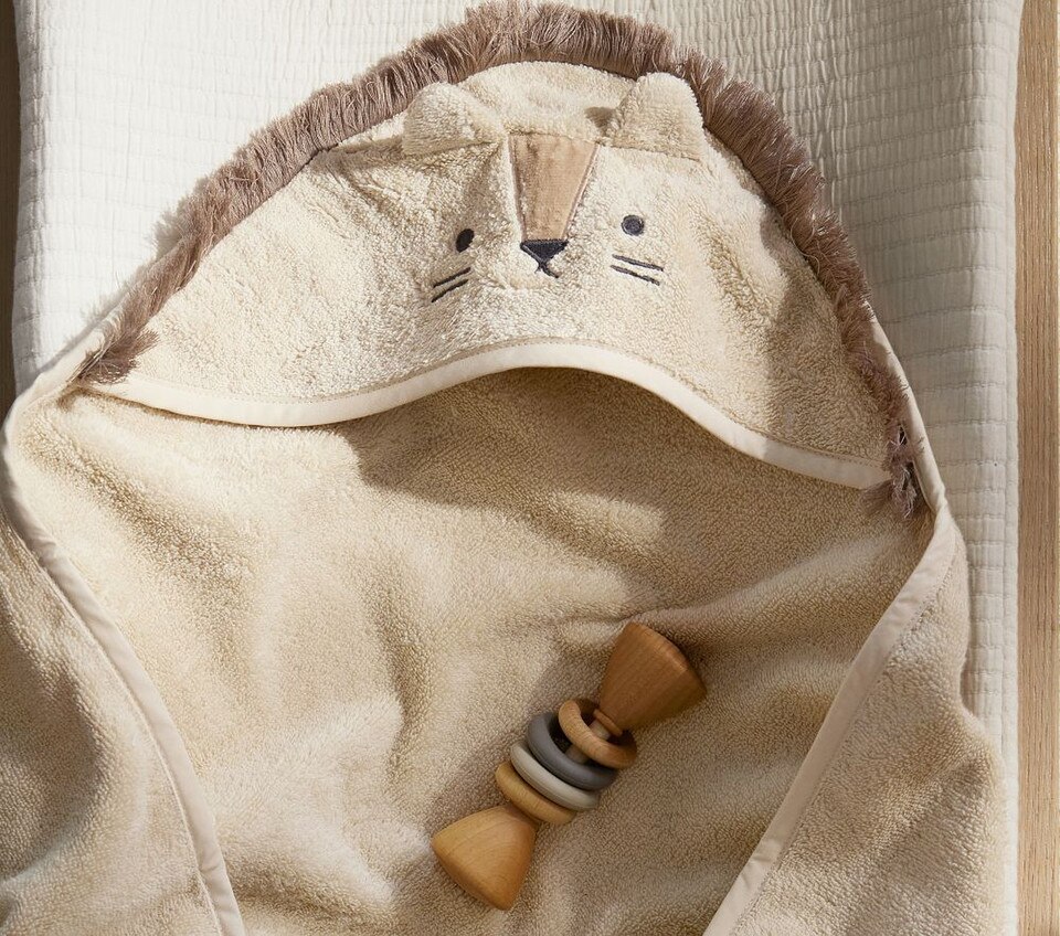 Super Soft Animal Baby Bath Wrap & Washcloth Set