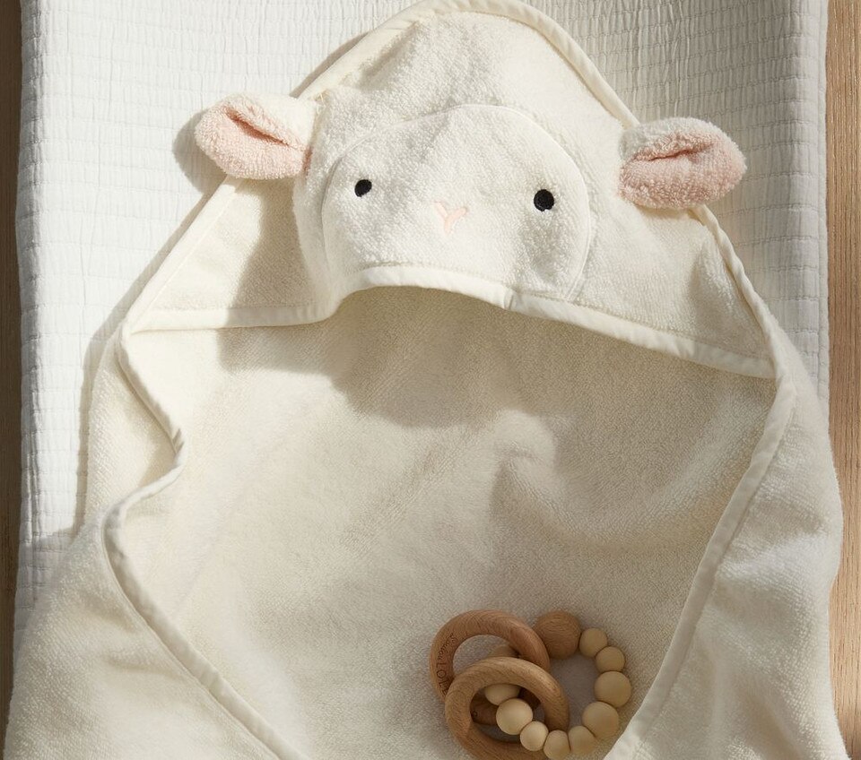 Super Soft Animal Baby Bath Wrap & Washcloth Set