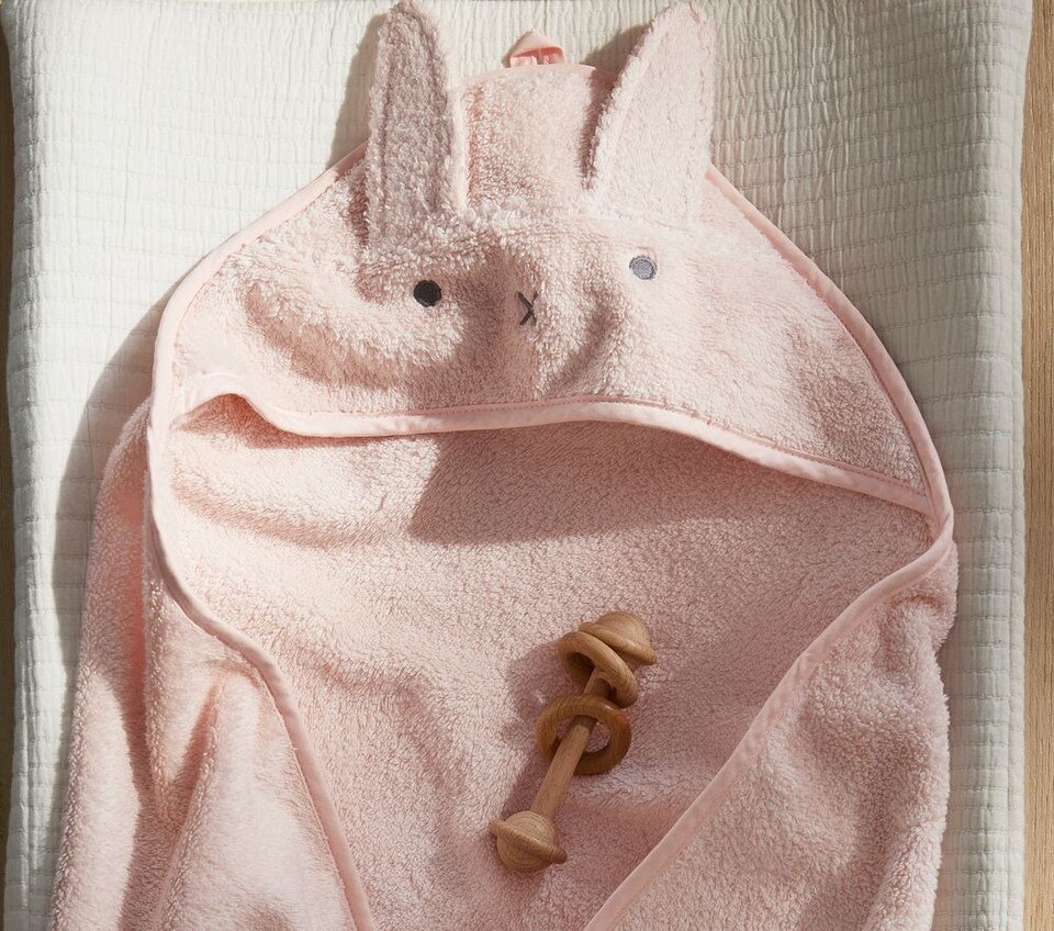 Super Soft Animal Baby Bath Wrap & Washcloth Set