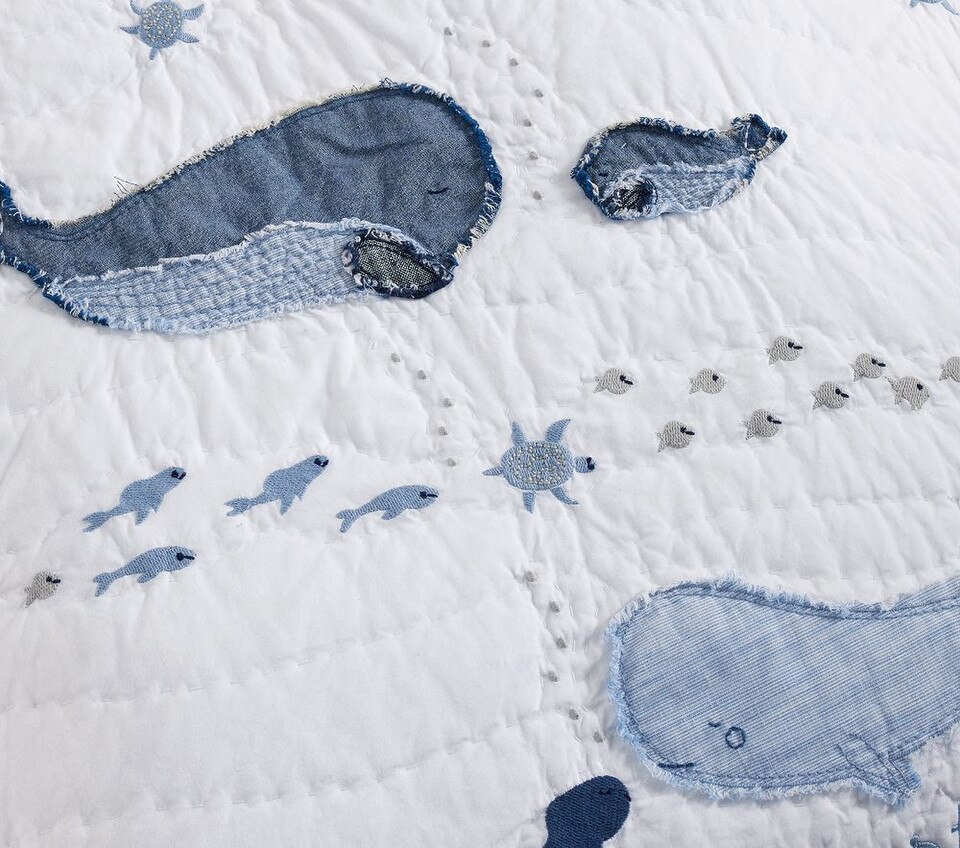 Jack Nautical Whale Baby Bed Linen