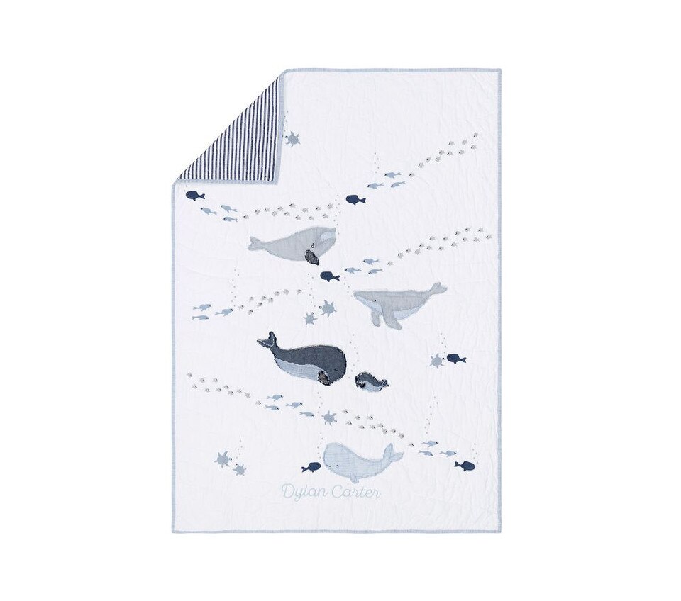 Jack Nautical Whale Baby Bed Linen
