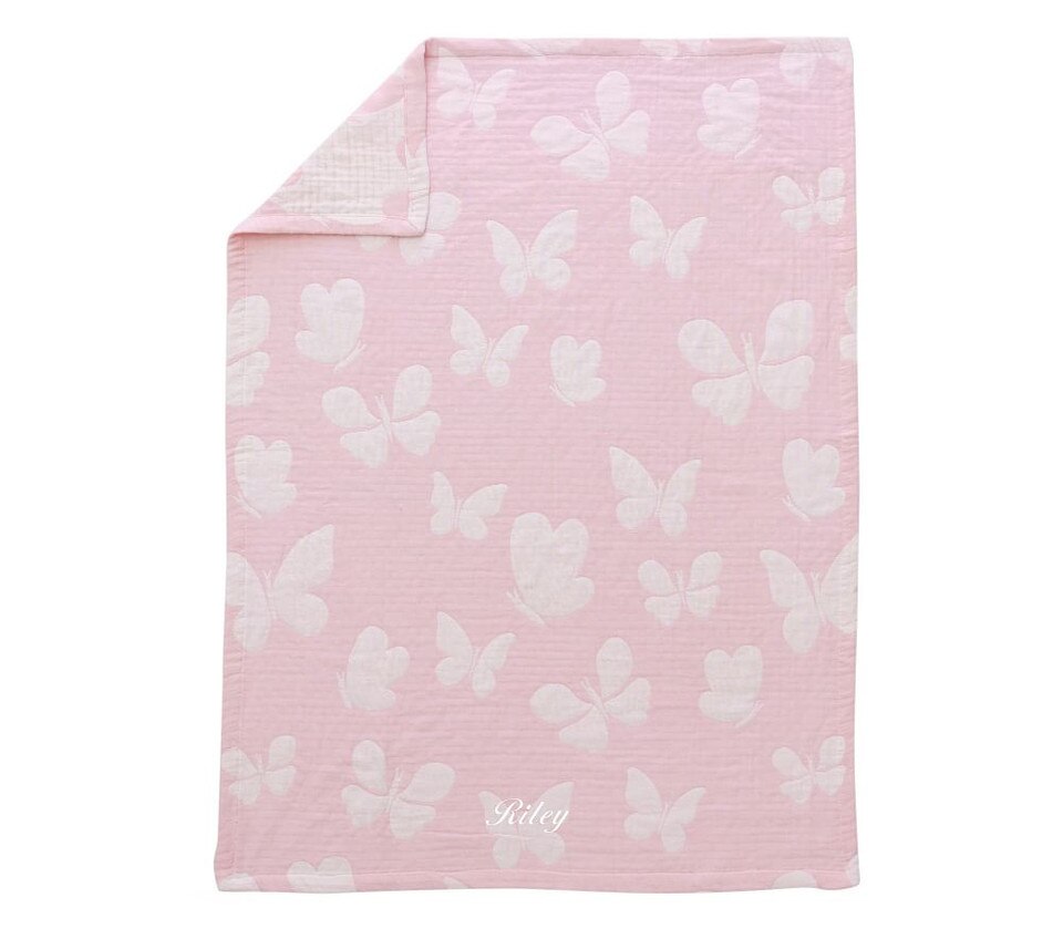 Jacquard Animals Organic Muslin Baby Blanket Collection