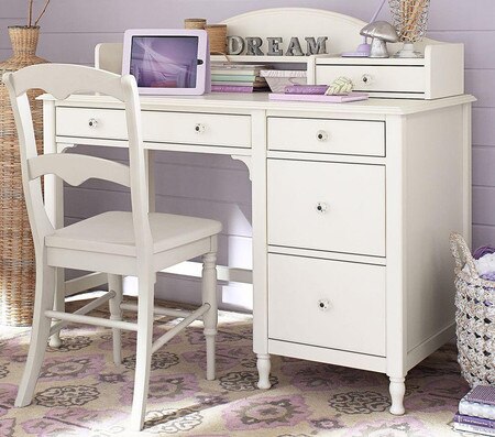 Juliette Storage Desk Hutch French White Pottery Barn Kids Au