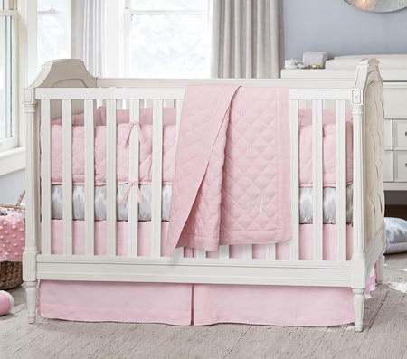 Belgian Linen Nursery Bedding Pink Pottery Barn Kids Au