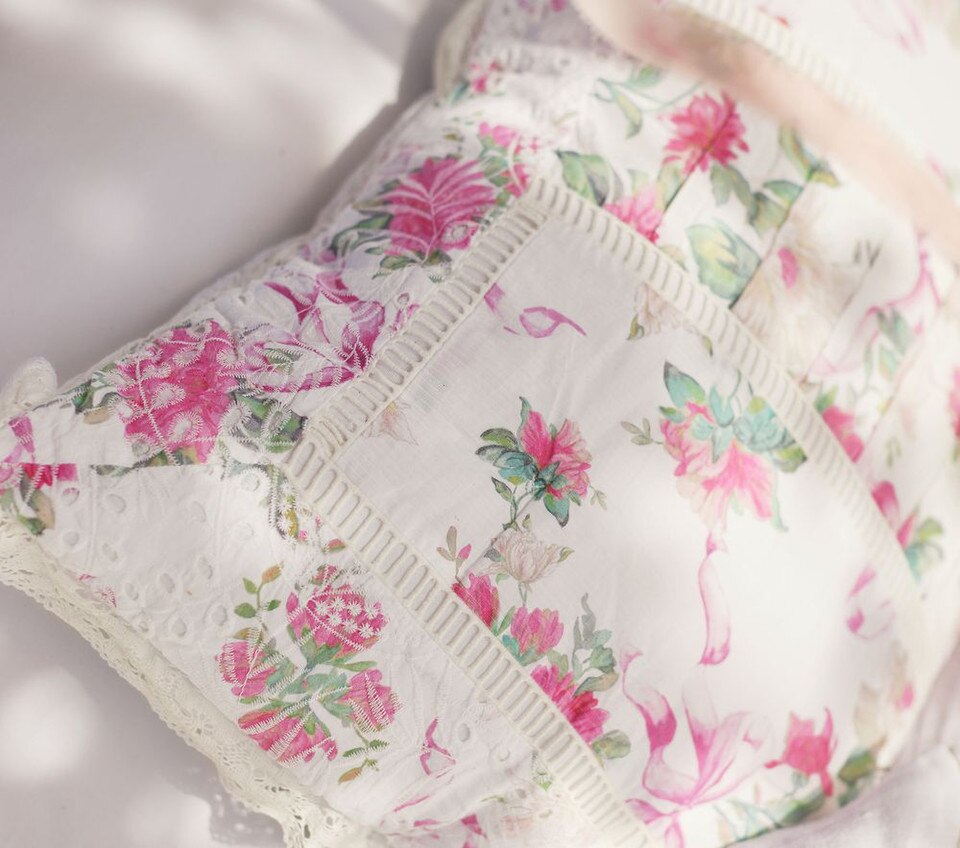 LoveShackFancy Cabbage Rose Comforter & Pillowcases
