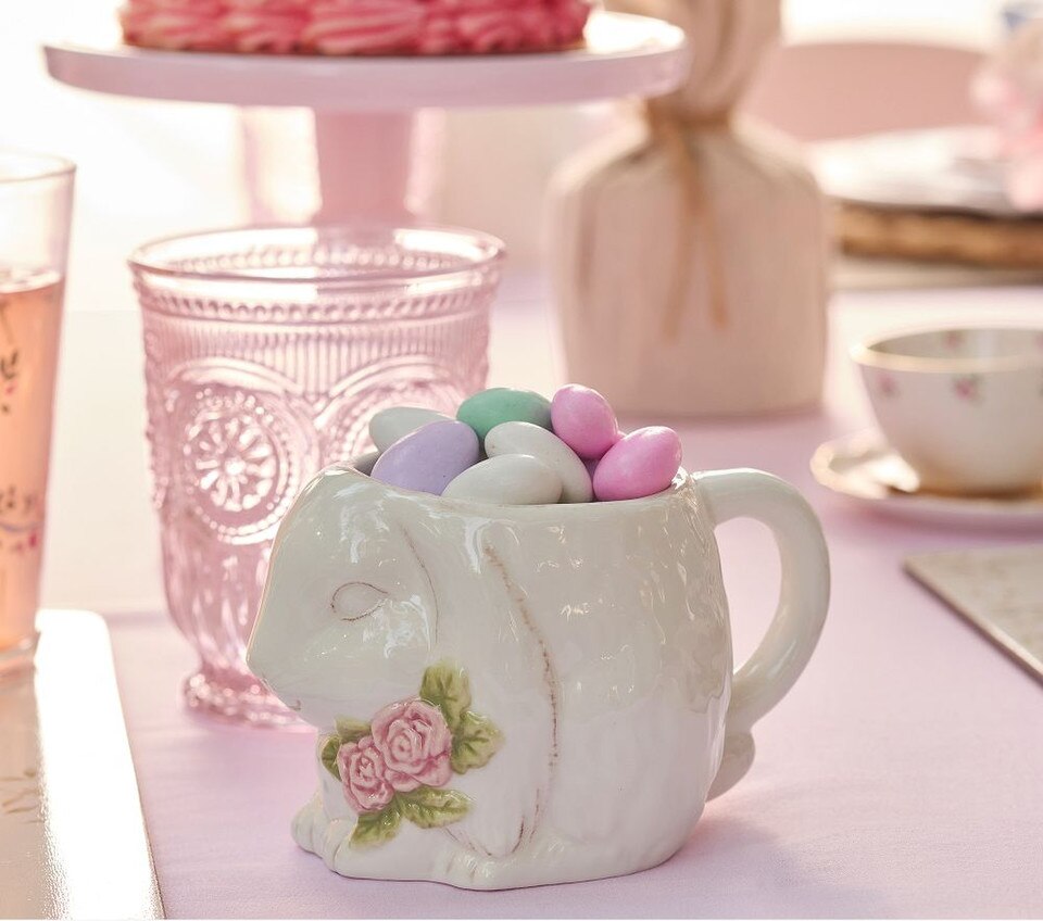 LoveShackFancy Ceramic Mugs, Set of 2