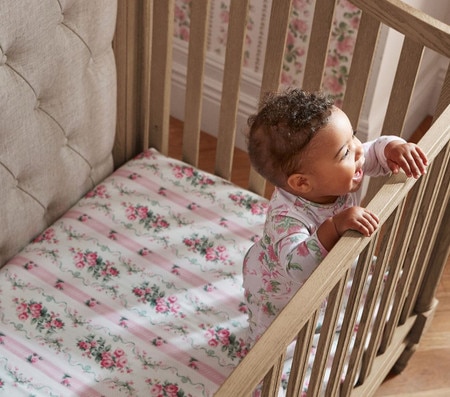 Organic Crib Love You To The Moon And Back Crib Set LoveShackFancy