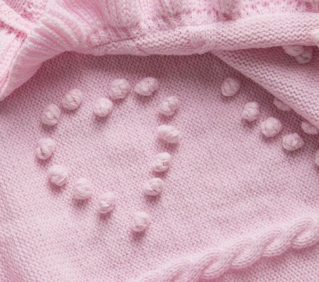 LoveShackFancy Textured Hearts Baby Blanket Pottery Barn Kids AU