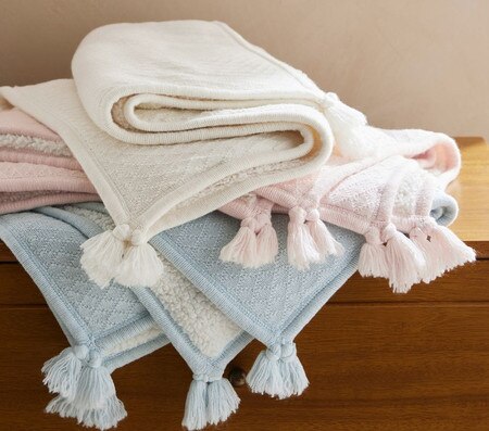Luxe Knit Sherpa Baby Blanket Pottery Barn Kids Australia