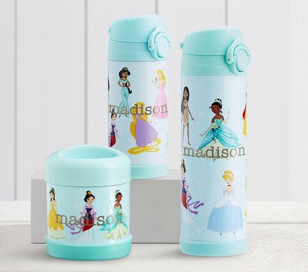 Mackenzie Aqua Disney Princess Water Bottles Pottery Barn Kids Au