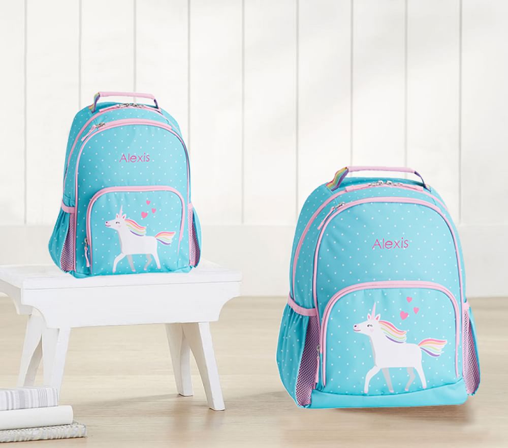 mackenzie aqua unicorn backpack