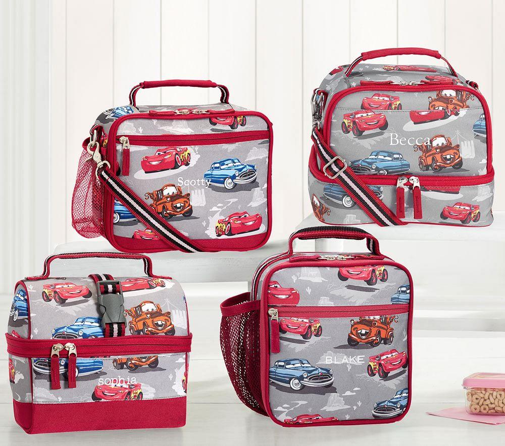 lightning mcqueen backpack and lunchbox